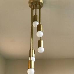 Gradibus Modern 5 Light Abstract Descending Sputnik Mid Century Industrial Semi Flush - thumbnail 2