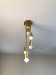 Gradibus Modern 5 Light Abstract Descending Sputnik Mid Century Industrial Semi Flush - thumbnail 1