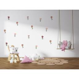 Boho Flower Wall Stickers Nursery & Kids Room Decor - thumbnail 3