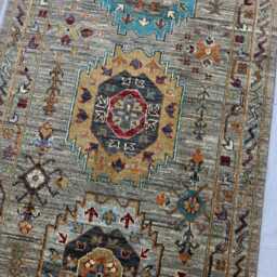 3??10 Ft Afghan Chobi Hallway Runner Rug - Handmade Wool Tribal Geometric Long - thumbnail 4