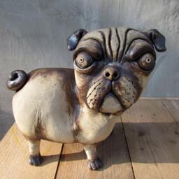 Ceramic Pug - thumbnail 1