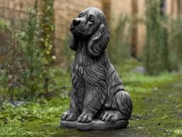 Outdoor Spaniel Dog Statue Cocker Spaniel Memorial Sculpture Custom Figurine Stone Animal Gift For Pet Lovers Concrete Decoration - thumbnail 1