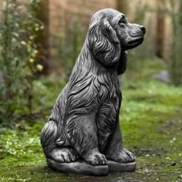 Outdoor Spaniel Dog Statue Cocker Spaniel Memorial Sculpture Custom Figurine Stone Animal Gift For Pet Lovers Concrete Decoration - thumbnail 3