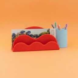 Colorful Letter Holder - Customizable Desk Organizer & Card Designed By Benga Studio For The Panorama Collection