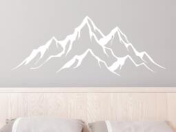 40% Off The Mountains Decal. Rustic Home Decor. Travel Wall Adventure Sticker. Mountain Range Nursery Decal R88 - thumbnail 1