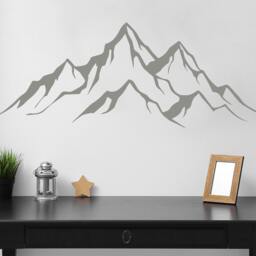 40% Off The Mountains Decal. Rustic Home Decor. Travel Wall Adventure Sticker. Mountain Range Nursery Decal R88 - thumbnail 3