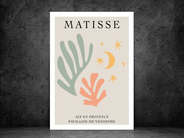 Wall Print Henri Matisse Art Modern Exhibition Abstract - Aix En Provence Poster A5 A4 A3 Framed - image 1