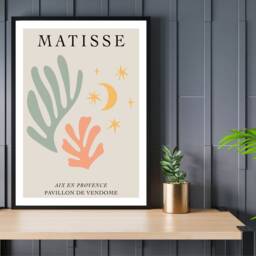 Wall Print Henri Matisse Art Modern Exhibition Abstract - Aix En Provence Poster A5 A4 A3 Framed - thumbnail 2