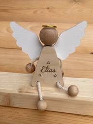 Guardian Angel Baptism Gift Confirmation Wood Engraving Name Personalization