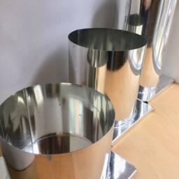 Round Pillar Candle Mold 6In X 6.5In Metal - 3 Wick - thumbnail 3
