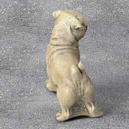 Concrete French Bulldog Sculpture Outdoor Dog Statue Cement Pet Figurine Stone Memorial Ornament Dog Lover Gift Yard Art - thumbnail 4