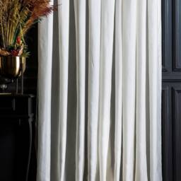 White Sheer Curtain Panel Custom Size Rod Curtains - thumbnail 2