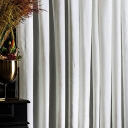White Sheer Curtain Panel Custom Size Rod Curtains - thumbnail 4