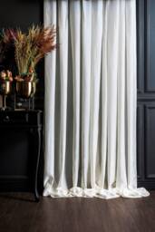 White Sheer Curtain Panel Custom Size Rod Curtains