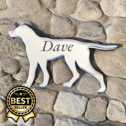 Custom Dog Breed Acrylic Mirror Personalized Pet Memorial, Garden Decor - thumbnail 1