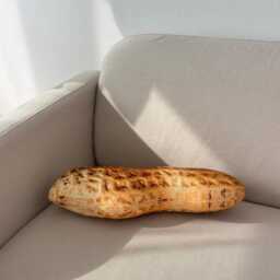 Realistic Peanut Pillow, Handmade Plush Nut Cushion, Food Pillow - thumbnail 2