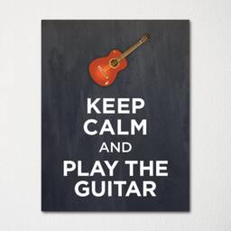 Keep Calm & Play The Guitar - Fine Art Print Choice Of Color Purchase 3 Receive 1 Free Custom Prints Available - thumbnail 2