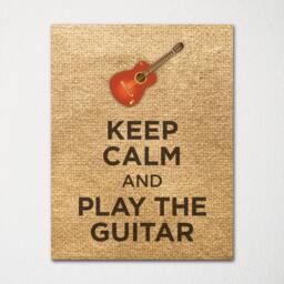 Keep Calm & Play The Guitar - Fine Art Print Choice Of Color Purchase 3 Receive 1 Free Custom Prints Available - thumbnail 3
