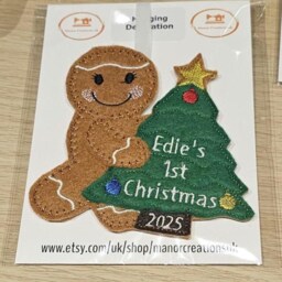 1st Christmas Tree Decoration 2026 First Gingerbread Hanging - thumbnail 2