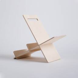 Magazine Rack For Books & Vinyl - Portable Wooden Organizer With Handle Minimalist Detachable Storage - thumbnail 2