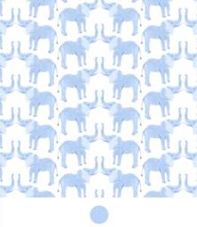 Elephant Crib Sheet Blue Zoo Nursery Bedding - thumbnail 2