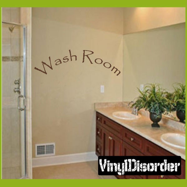 Wash Room - Vinyl Wall Decal Quotes Sticker Bathroomquotes28Et - image 1