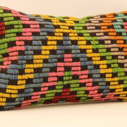 Turkish Kilim Pillow 12x20 Home Cushion Decorative Throw Pillows Rustic Couch Designer Boho Covers Case Livingroom Koef-203 - thumbnail 2