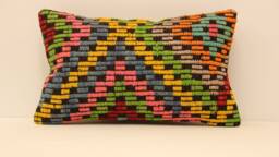 Turkish Kilim Pillow 12x20 Home Cushion Decorative Throw Pillows Rustic Couch Designer Boho Covers Case Livingroom Koef-203