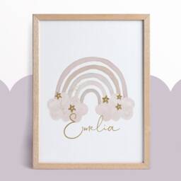 Rainbow Nursery Print, Neutral Decor, Rainbow Prints, Girl Bedroom Prints, Girls Wall Art, Baby Girl, Nursery Decor - thumbnail 3