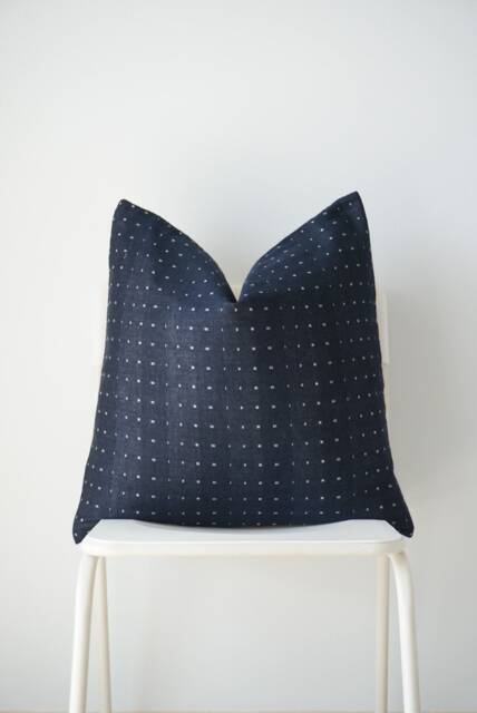 Blue Navy Indigo Pillow Cover - image 1