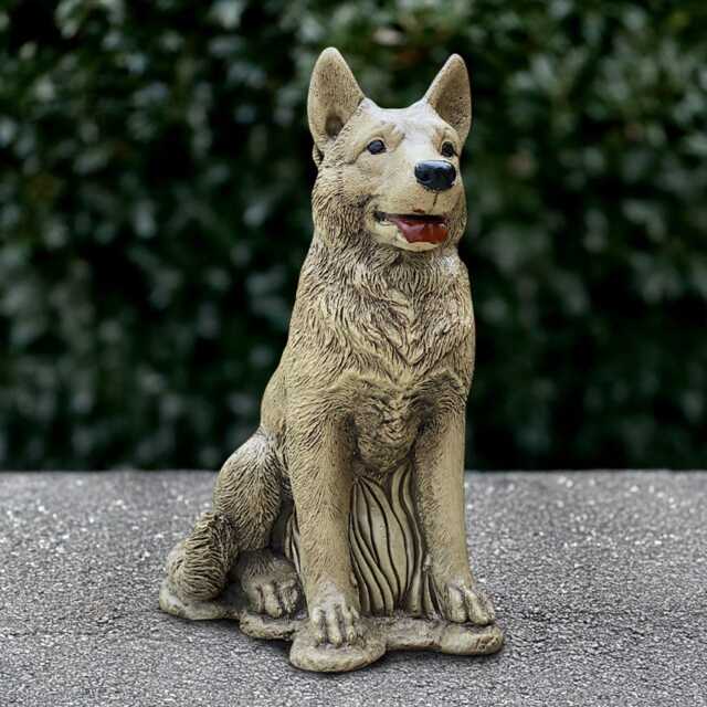 Large German Dog Statue Concrete Shepherd Sculpture Cement Figurine Outdoor Pet Decoration Stone Memorial Art Christmas Gift - image 1