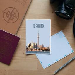 Toronto Travel Poster - Retro Vintage Style Canada Art Print, Artwork, Homeware, Ontario Travel Print - thumbnail 3