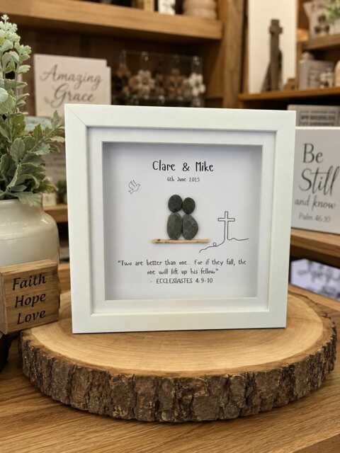 Unique Christian Gift, Personalised Bible Verse Keepsake, Couple Gift Marriage Or Anniversary, Framed Print - image 1
