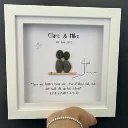 Unique Christian Gift, Personalised Bible Verse Keepsake, Couple Gift Marriage Or Anniversary, Framed Print - thumbnail 3