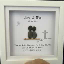 Unique Christian Gift, Personalised Bible Verse Keepsake, Couple Gift Marriage Or Anniversary, Framed Print - thumbnail 2