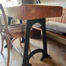 Axdane Hand Cast Raw Iron Steel A Frame Bench Dining Desk Table Legs Decorative Handmade in The UK - thumbnail 4