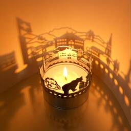 Bern Skyline Shadow Play Souvenir Tea Light Candle Attachment - thumbnail 3