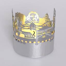 Bern Skyline Shadow Play Souvenir Tea Light Candle Attachment - thumbnail 4