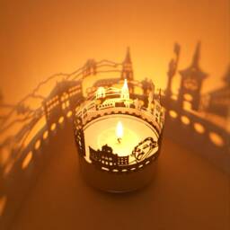 Bern Skyline Shadow Play Souvenir Tea Light Candle Attachment - thumbnail 2