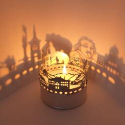 Bern Skyline Shadow Play Souvenir Tea Light Candle Attachment