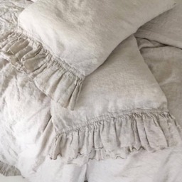 Linen Pillowcase With Ruffles Standard , Queen King Euro Sham Body Pillow Size. Bed Pillows. Washed & Softened. Made By Mooshop.8 - thumbnail 4