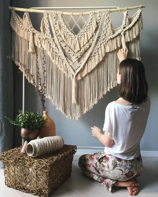 Wall Hanging Macrame, Extra Large Macrame Hanging, Macrame Wall Art , Hanging Decor, Large Art, Boho Decor - image 1