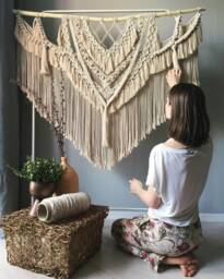 Wall Hanging Macrame, Extra Large Macrame Hanging, Macrame Wall Art , Hanging Decor, Large Art, Boho Decor
