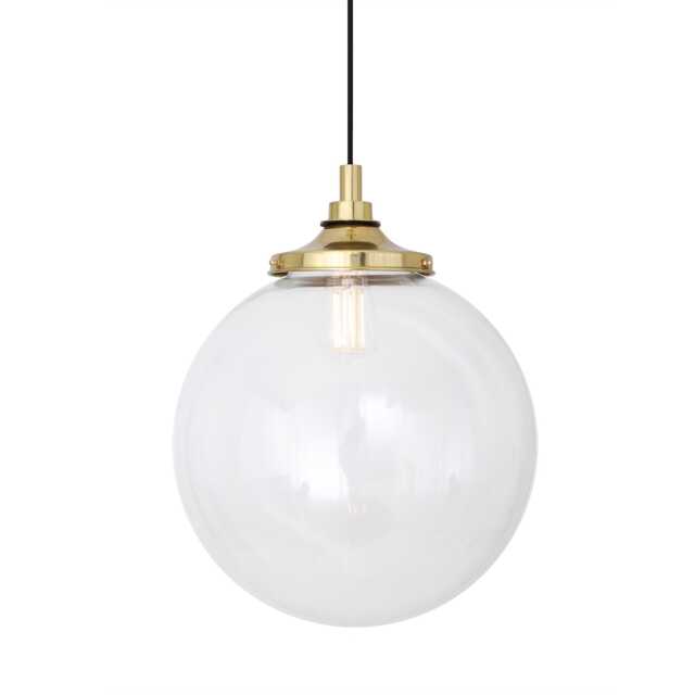 Laguna Clear Globe Bathroom Pendant Light 13.75'' Ip44 - image 1
