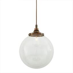 Laguna Clear Globe Bathroom Pendant Light 13.75'' Ip44 - thumbnail 2