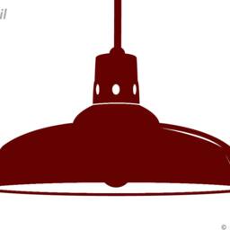 Industrial Pendant Lamps Wall Decal Set Of 3 Vinyl Stickers - thumbnail 3
