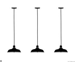 Industrial Pendant Lamps Wall Decal Set Of 3 Vinyl Stickers