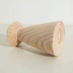 Handturned Wooden Candlestick Set Rustic Home Decor Gift - thumbnail 3