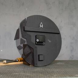 Monochrome Grey Shattered Wall Clock 12 - thumbnail 3
