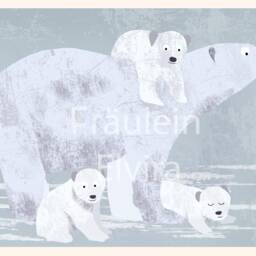 Poster Polar Bears, Poster A4, Illustrations, Animal Poster, Birthday, Children's Birthday - thumbnail 2